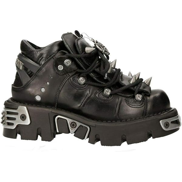 Amazon.com | New Rock M.106-S29 TOWER SHOES Metallic Black